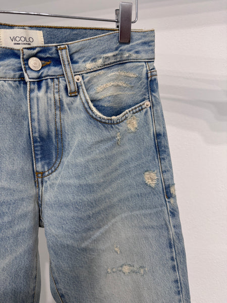 Jeans sfrangiato