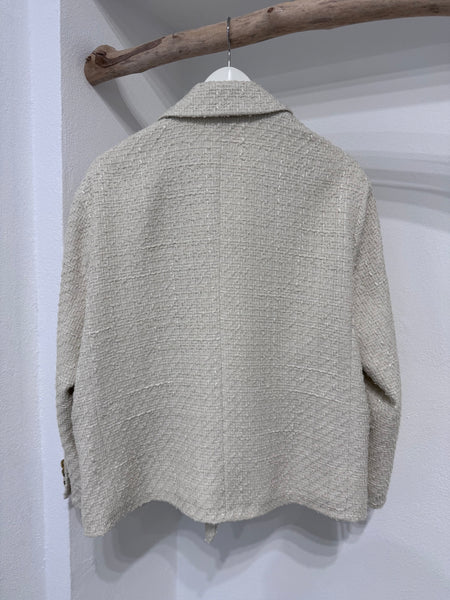 Giacca tweed burro