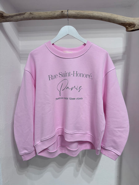 Felpa Paris rosa
