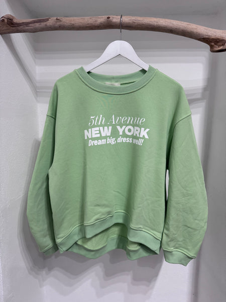 Felpa NY verde
